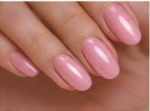 Εντυπωσιακό manicure με ροζ χρώμα