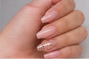 Acrygel manicure με ενίσχυση